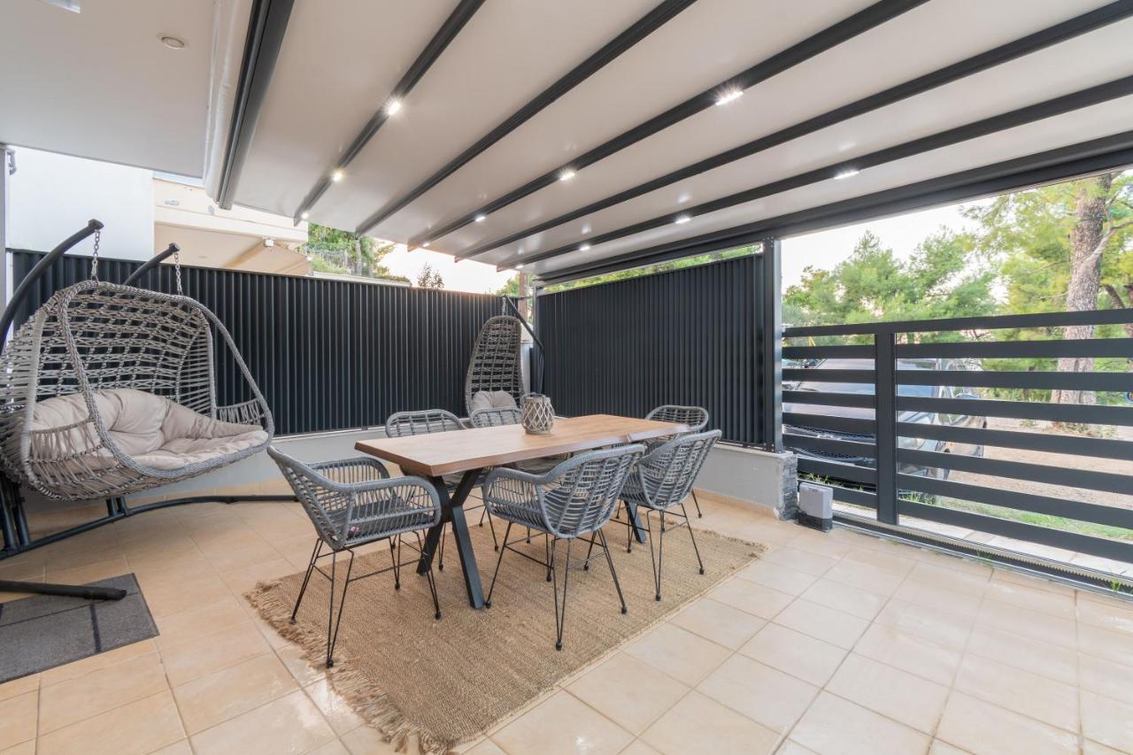 Sithoniars Luxury Ground Floor Apartment With Private Garden Neos Marmaras Esterno foto