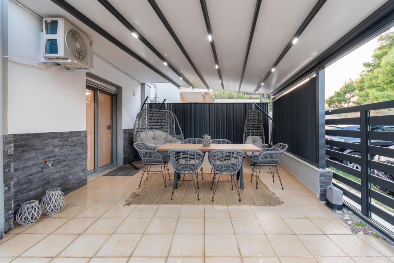 Sithoniars Luxury Ground Floor Apartment With Private Garden Neos Marmaras Esterno foto